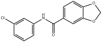 N-(3-chlorophenyl)-1,3-benzodioxole-5-carboxamide Struktur