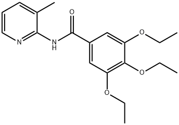 3,4,5-triethoxy-N-(3-methylpyridin-2-yl)benzamide Structure