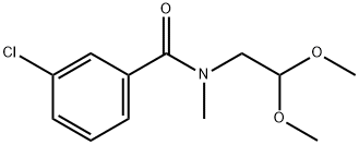 3-chloro-N-(2,2-dimethoxyethyl)-N-methylbenzamide 结构式