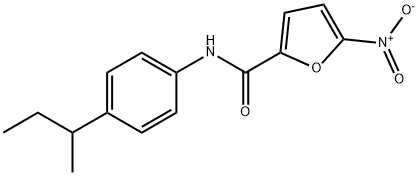 N-(4-butan-2-ylphenyl)-5-nitrofuran-2-carboxamide 化学構造式