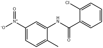 2-chloro-N-(2-methyl-5-nitrophenyl)benzamide Structure