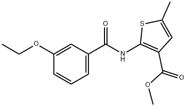 methyl 2-[(3-ethoxybenzoyl)amino]-5-methylthiophene-3-carboxylate Structure