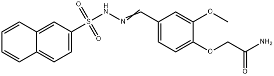 2-[2-methoxy-4-[(E)-(naphthalen-2-ylsulfonylhydrazinylidene)methyl]phenoxy]acetamide Structure