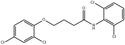 4-(2,4-dichlorophenoxy)-N-(2,6-dichlorophenyl)butanamide 结构式