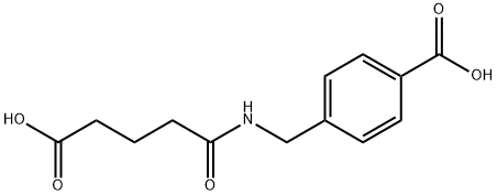 4-[(4-carboxybutanoylamino)methyl]benzoic acid 化学構造式