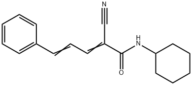 (2Z,4E)-2-cyano-N-cyclohexyl-5-phenylpenta-2,4-dienamide Structure