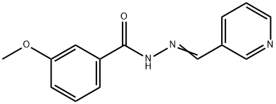 3-methoxy-N-[(E)-pyridin-3-ylmethylideneamino]benzamide Structure