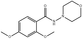 2,4-dimethoxy-N-morpholin-4-ylbenzamide Struktur