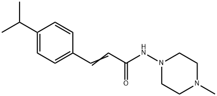 (E)-N-(4-methylpiperazin-1-yl)-3-(4-propan-2-ylphenyl)prop-2-enamide 结构式
