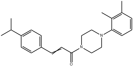 352686-85-2 (E)-1-[4-(2,3-dimethylphenyl)piperazin-1-yl]-3-(4-propan-2-ylphenyl)prop-2-en-1-one