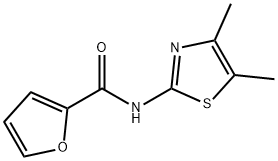 N-(4,5-dimethyl-1,3-thiazol-2-yl)furan-2-carboxamide,352700-19-7,结构式