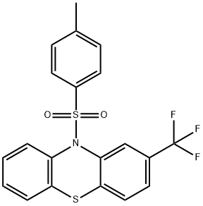 10-(4-methylphenyl)sulfonyl-2-(trifluoromethyl)phenothiazine 结构式