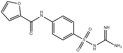 N-[4-(diaminomethylideneamino)sulfonylphenyl]furan-2-carboxamide Structure