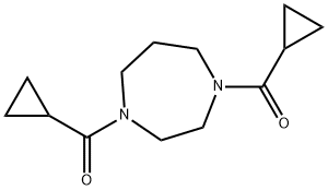 [4-(cyclopropanecarbonyl)-1,4-diazepan-1-yl]-cyclopropylmethanone 结构式