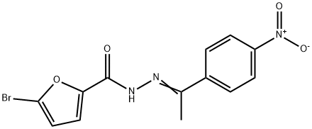 5-bromo-N-[(E)-1-(4-nitrophenyl)ethylideneamino]furan-2-carboxamide Structure