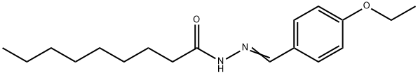 N-[(E)-(4-ethoxyphenyl)methylideneamino]nonanamide Structure