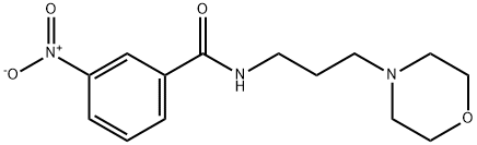 N-(3-morpholin-4-ylpropyl)-3-nitrobenzamide Structure