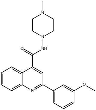 354999-95-4 2-(3-methoxyphenyl)-N-(4-methylpiperazin-1-yl)quinoline-4-carboxamide