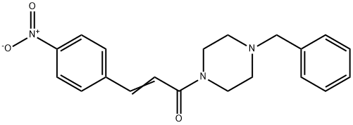 (E)-1-(4-benzylpiperazin-1-yl)-3-(4-nitrophenyl)prop-2-en-1-one|