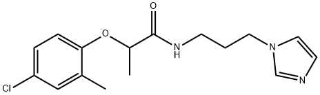 2-(4-chloro-2-methylphenoxy)-N-(3-imidazol-1-ylpropyl)propanamide 结构式