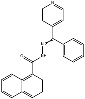 N-[(E)-[phenyl(pyridin-4-yl)methylidene]amino]naphthalene-1-carboxamide Structure