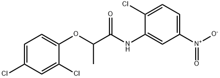 N-(2-chloro-5-nitrophenyl)-2-(2,4-dichlorophenoxy)propanamide,355813-13-7,结构式