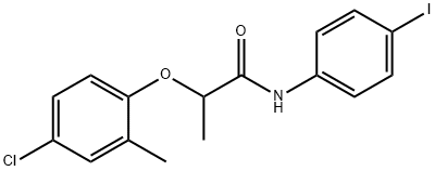2-(4-chloro-2-methylphenoxy)-N-(4-iodophenyl)propanamide Struktur