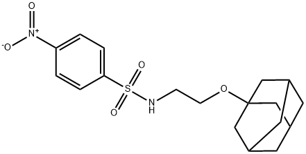 N-[2-(1-adamantyloxy)ethyl]-4-nitrobenzenesulfonamide 结构式