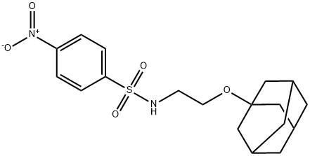 N-[2-(1-adamantyloxy)ethyl]-4-nitrobenzenesulfonamide Structure