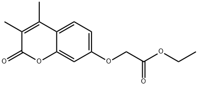 ethyl 2-(3,4-dimethyl-2-oxochromen-7-yl)oxyacetate Structure