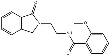 2-methoxy-N-[2-(3-oxo-1H-isoindol-2-yl)ethyl]benzamide Struktur