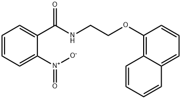 N-(2-naphthalen-1-yloxyethyl)-2-nitrobenzamide Struktur