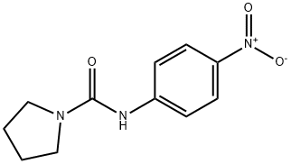 N-(4-nitrophenyl)pyrrolidine-1-carboxamide 结构式