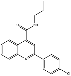 2-(4-chlorophenyl)-N-propylquinoline-4-carboxamide,361981-02-4,结构式