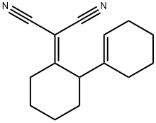 2-[2-(cyclohexen-1-yl)cyclohexylidene]propanedinitrile Struktur