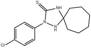 2-(4-chlorophenyl)-1,2,4-triazaspiro[4.6]undecane-3-thione Structure