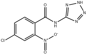 4-chloro-2-nitro-N-(2H-tetrazol-5-yl)benzamide 结构式