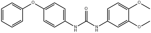 1-(3,4-dimethoxyphenyl)-3-(4-phenoxyphenyl)urea Structure