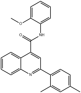 2-(2,4-dimethylphenyl)-N-(2-methoxyphenyl)quinoline-4-carboxamide,362609-66-3,结构式