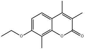 7-ethoxy-3,4,8-trimethylchromen-2-one 化学構造式