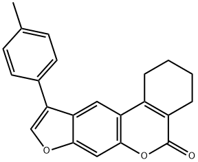 10-(4-methylphenyl)-1,2,3,4-tetrahydro-[1]benzofuro[6,5-c]isochromen-5-one Structure