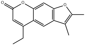 5-ethyl-2,3-dimethylfuro[3,2-g]chromen-7-one Structure