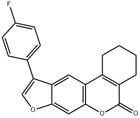 10-(4-fluorophenyl)-1,2,3,4-tetrahydro-[1]benzofuro[6,5-c]isochromen-5-one Structure