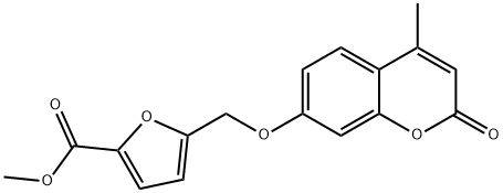 methyl 5-[(4-methyl-2-oxochromen-7-yl)oxymethyl]furan-2-carboxylate 结构式