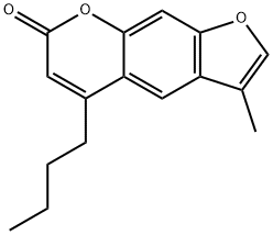 5-butyl-3-methylfuro[3,2-g]chromen-7-one Structure