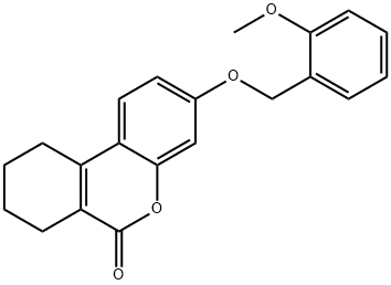 3-[(2-methoxyphenyl)methoxy]-7,8,9,10-tetrahydrobenzo[c]chromen-6-one 化学構造式