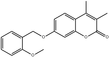 7-[(2-methoxyphenyl)methoxy]-3,4-dimethylchromen-2-one 结构式