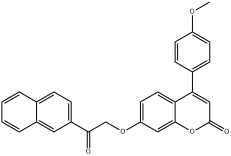 376382-33-1 4-(4-methoxyphenyl)-7-(2-naphthalen-2-yl-2-oxoethoxy)chromen-2-one