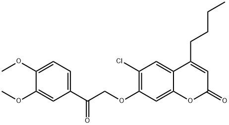 4-butyl-6-chloro-7-[2-(3,4-dimethoxyphenyl)-2-oxoethoxy]chromen-2-one|