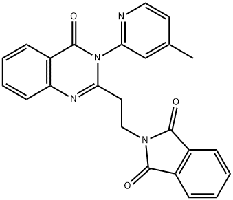 381196-41-4 2-{2-[3-(4-甲基吡啶-2-基)-4-氧代-3,4-二氢喹唑啉-2-基]乙基}-1H-异吲哚-1,3(2H)-二酮